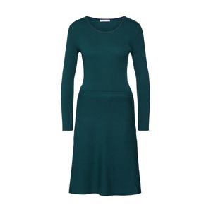 EDC BY ESPRIT Úpletové šaty  tmavě zelená