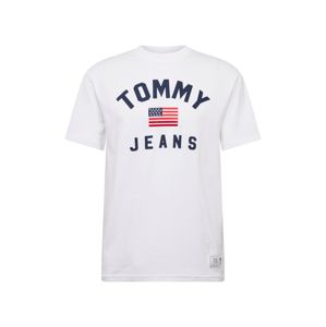 Tommy Jeans Tričko 'TJM USA FLAG TEE'  modrá / červená / bílá