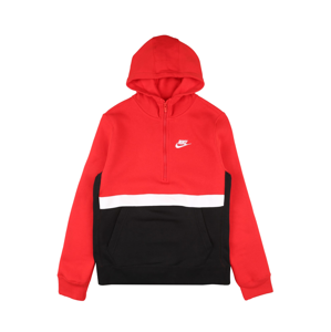 Nike Sportswear Mikina  černá / červená
