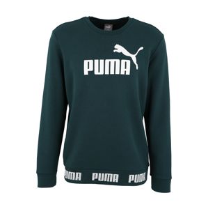 PUMA Sportovní mikina 'Amplified'  tmavě zelená / bílá