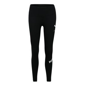 PUMA Sportovní kalhoty 'Nu-tility'  černá / bílá
