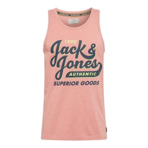 JACK & JONES Tričko 'JORBRANDING'  svítivě žlutá / růžová / černá