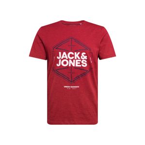 JACK & JONES Tričko 'Febby'  bílá / modrá / červená