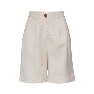 EDITED Kalhoty se sklady v pase 'Joanie'  offwhite / bílá