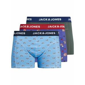 JACK & JONES Boxerky  trávově zelená / světlemodrá / marine modrá / mix barev
