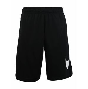 NIKE Sportovní kalhoty 'M NK DRY SHORT 4.0 HBR'  černá / bílá