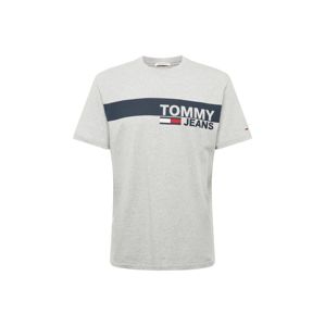 Tommy Jeans Tričko 'ESSENTIAL'  tmavě modrá / šedý melír / červená / bílá