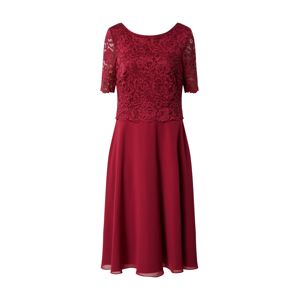 Vera Mont Koktejlové šaty  rubínově červená