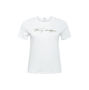 Tommy Hilfiger Curve Tričko  bílá / zlatá