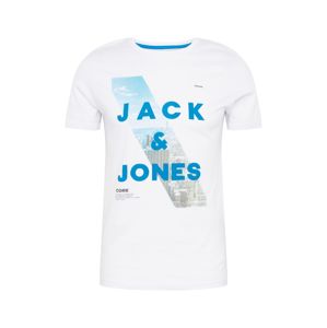 JACK & JONES Tričko 'OJEEP'  modrá / šedá / bílá