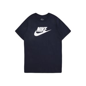 Nike Sportswear Tričko  námořnická modř / bílá