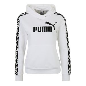 PUMA Sportovní mikina 'Amplified'  černá / bílá