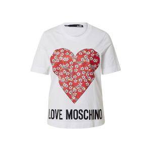 Love Moschino Tričko  bílá / černá / mix barev