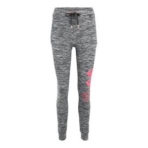 Superdry Sportovní kalhoty 'CORE GRAPHIC'  šedý melír / pink