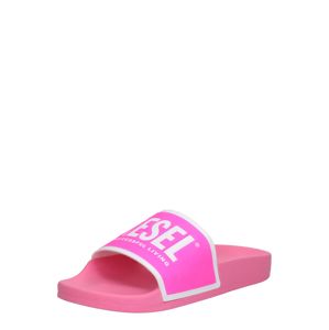 DIESEL Pantofle  pink / bílá