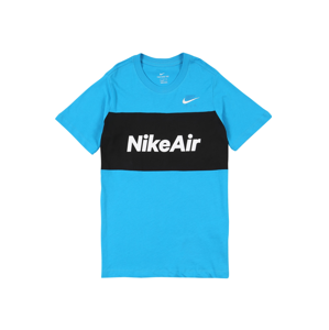 Nike Sportswear Tričko  černá / modrá