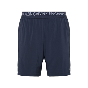 Calvin Klein Performance Sportovní kalhoty  bílá / modrá