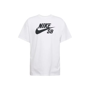Nike SB Tričko  černá / bílá