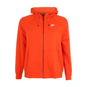Nike Sportswear Mikina s kapucí 'W NSW ESSNTL HOODY FZ FLC PLUS'  oranžová