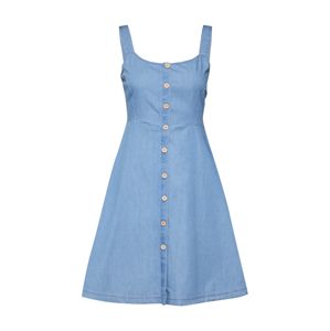JACQUELINE De YONG Letní šaty 'JDYKELLY S/L DRESS WVN'  světlemodrá