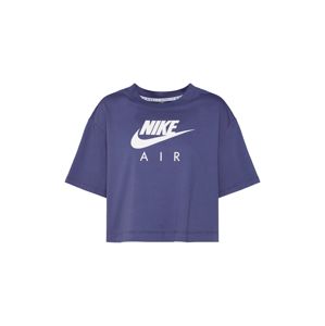Nike Sportswear Tričko  tmavě fialová / bílá