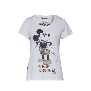 PRINCESS GOES HOLLYWOOD Tričko 'Disney Mickey'  černá / bílá