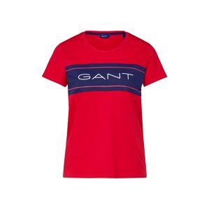 GANT Tričko  tmavě modrá / červená