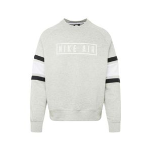Nike Sportswear Mikina  bílá / světle šedá / černá