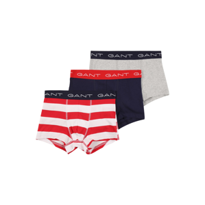 GANT Spodní prádlo 'RUGBY STRIPE'  ohnivá červená / bílá / námořnická modř / světle šedá