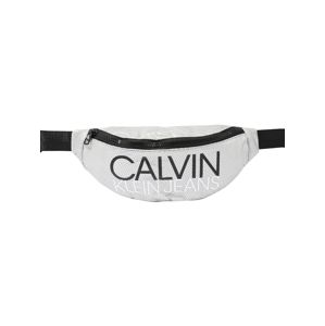 Calvin Klein Jeans Taška 'INSTITUTIONAL LOGO WAIST PACK'  stříbrná