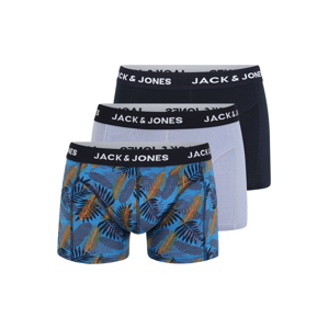 JACK & JONES Boxerky 'LEAF'  námořnická modř / světlemodrá / chladná modrá / bílá / aqua modrá