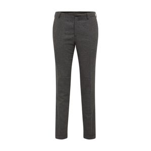 SELECTED HOMME Chino kalhoty 'SLHSLIMTAPERED-FLEET PANTS B'  šedá / černá