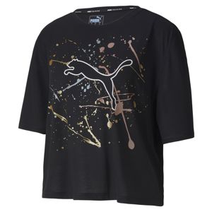 PUMA Funkční tričko 'Metall Splash'  zlatá / černá / růžově zlatá