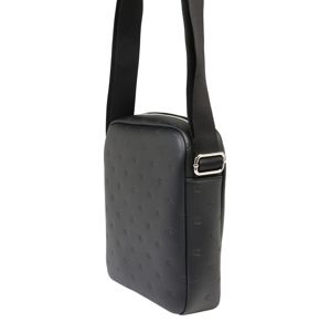Calvin Klein Jeans Taška přes rameno 'Monogram Emboss Flatpack'  černá