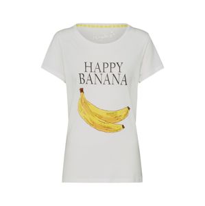 Frogbox Tričko 'Shirt with banana print'  bílá