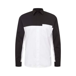 HUGO Košile 'Eamos'  černá / bílá