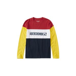 Abercrombie & Fitch Tričko 'COLOR BLOCK'  žlutá / červená / černá
