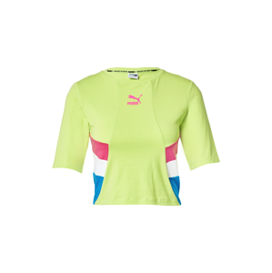 PUMA Funkční tričko  pastelově zelená / pink / bílá / královská modrá
