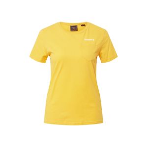 Superdry Tričko 'PATINA'  žlutá / bílá