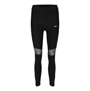 NIKE Sportovní kalhoty 'W NK Seed TGHT 7_8 SD'  černá / bílá