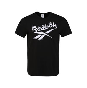 REEBOK Funkční tričko 'GS Branded Crew Tee'  bílá / černá