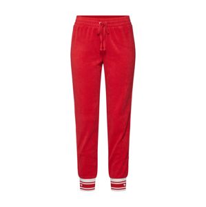 Juicy Couture Black Label Kalhoty 'JUICY'  červená / bílá