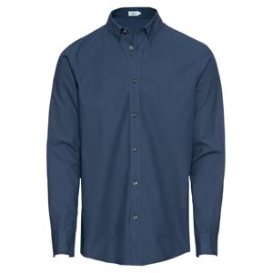 Filippa K Košile 'M. Ben Washed Poplin Shirt'  tmavě modrá