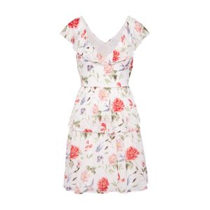 VILA Letní šaty  krémová / mix barev / růže