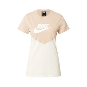 Nike Sportswear Tričko  bílá / béžová