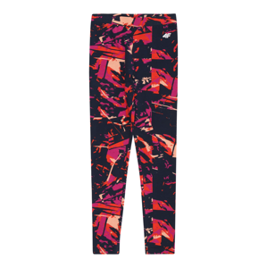4F Sportovní kalhoty  pink / tmavě fialová / oranžová / broskvová