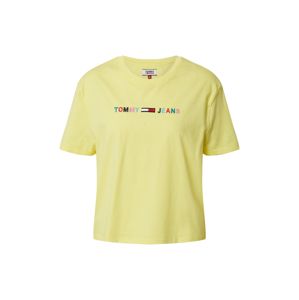 Tommy Jeans Tričko 'COLORED LINEAR'  žlutá / růžová / modrá / červená