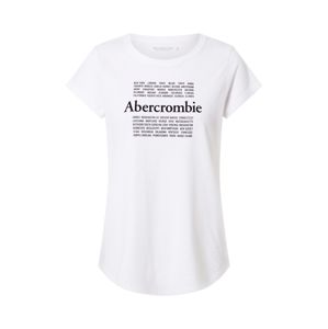 Abercrombie & Fitch Tričko  bílá / černá