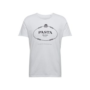 EINSTEIN & NEWTON Tričko 'Pasta T-Shirt Bass'  bílá
