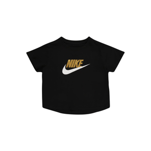 Nike Sportswear Tričko  zlatá / černá / bílá